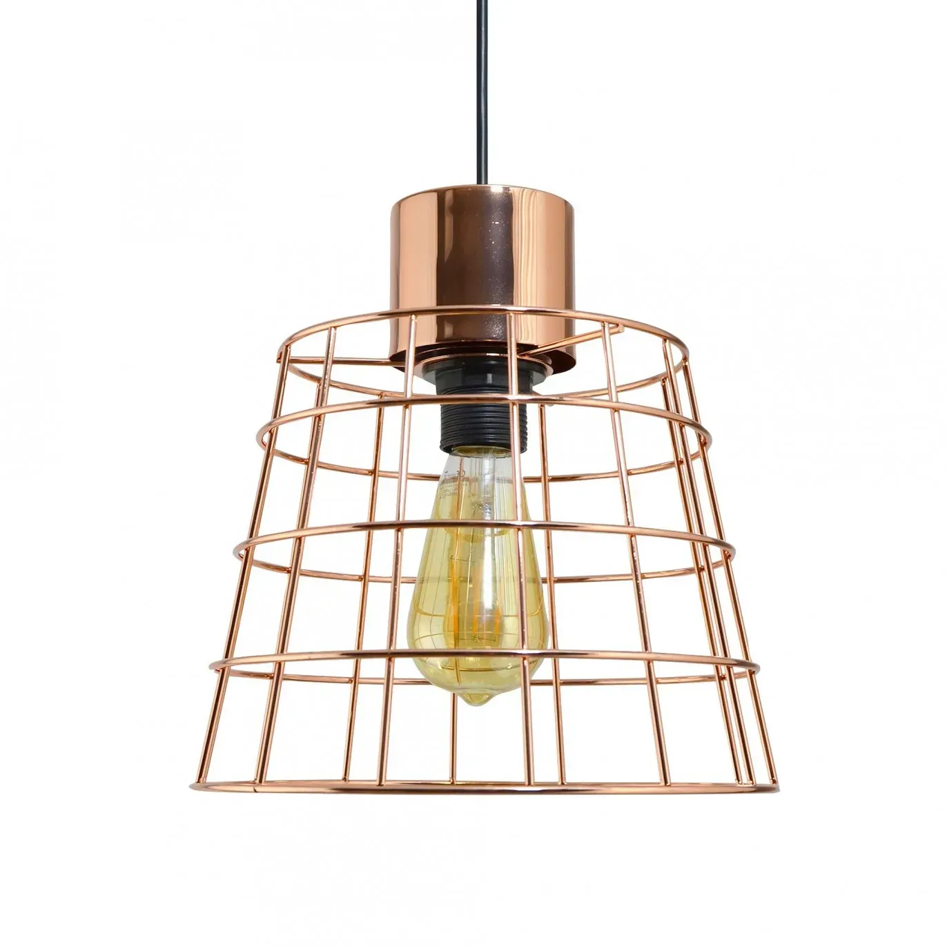 Suspension en métal cuivré