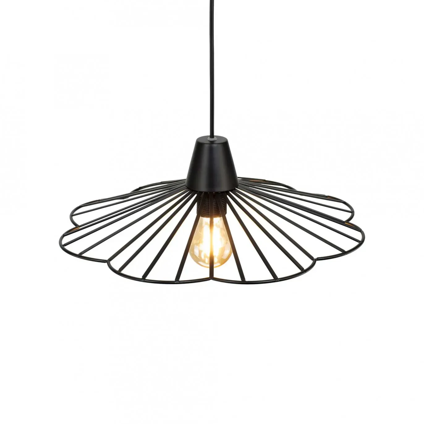 Suspension petit modèle en métal noir