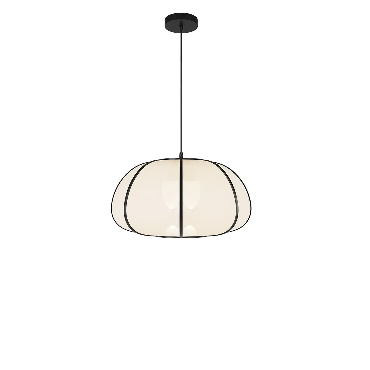 Suspension en bambou noir D38 cm