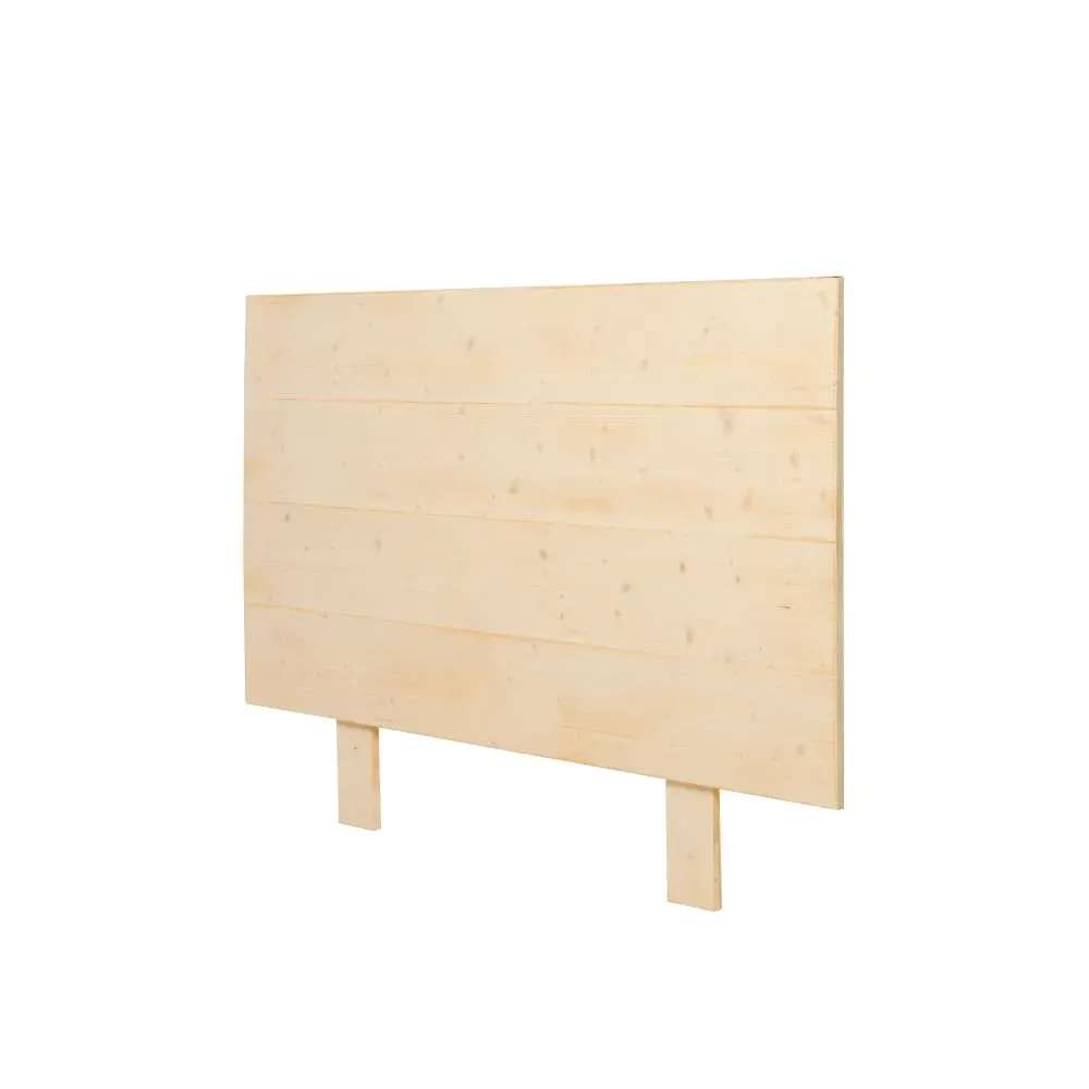 Tête de lit en bois massif de sapin beige 160 cm