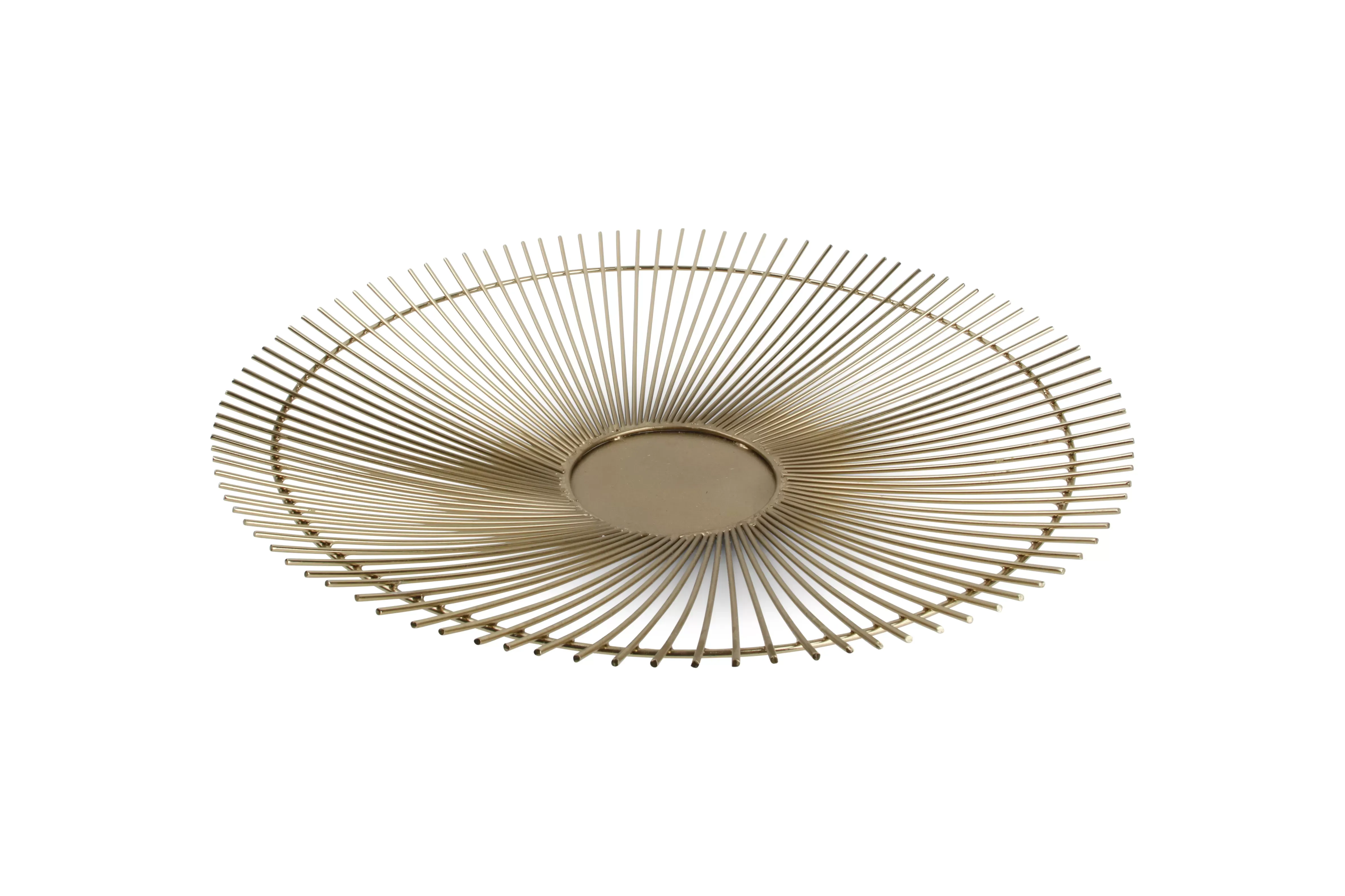 Panier en fil or en métal 40xh5cm