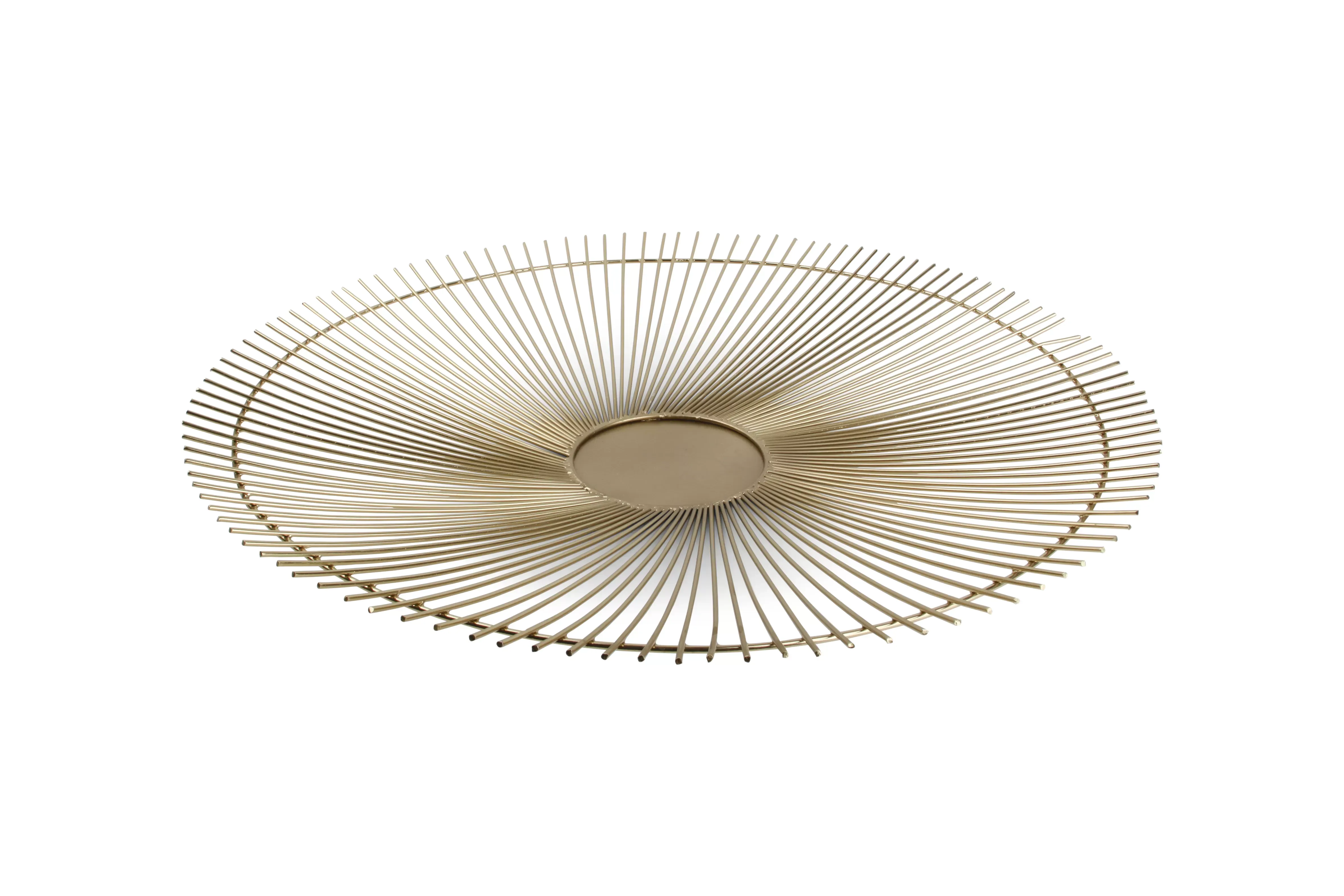 Panier en fil or en métal 53xh5cm