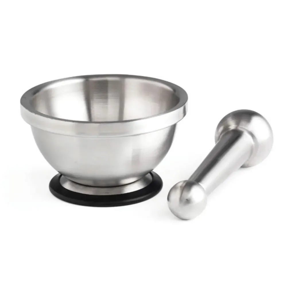 Mortier et pilon en acier inoxydable