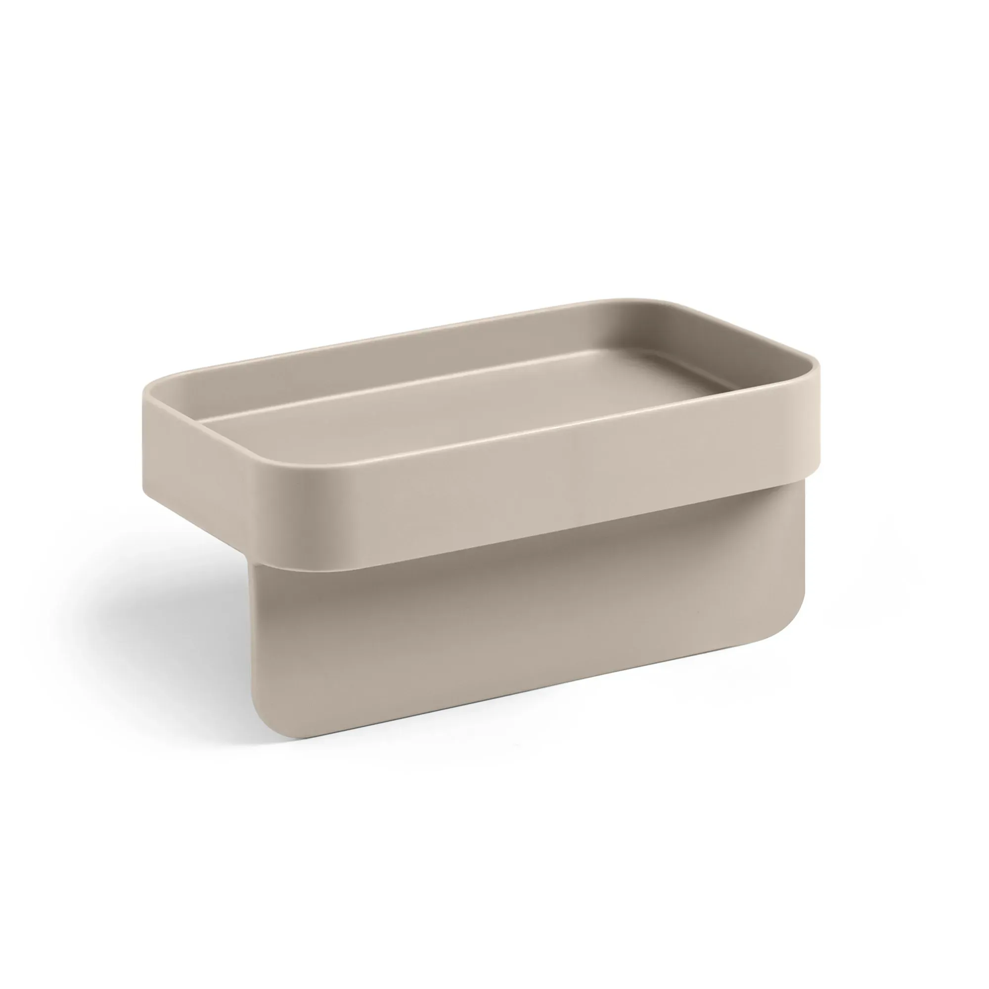 Porte-éponge à ventouses en polypropylène gris