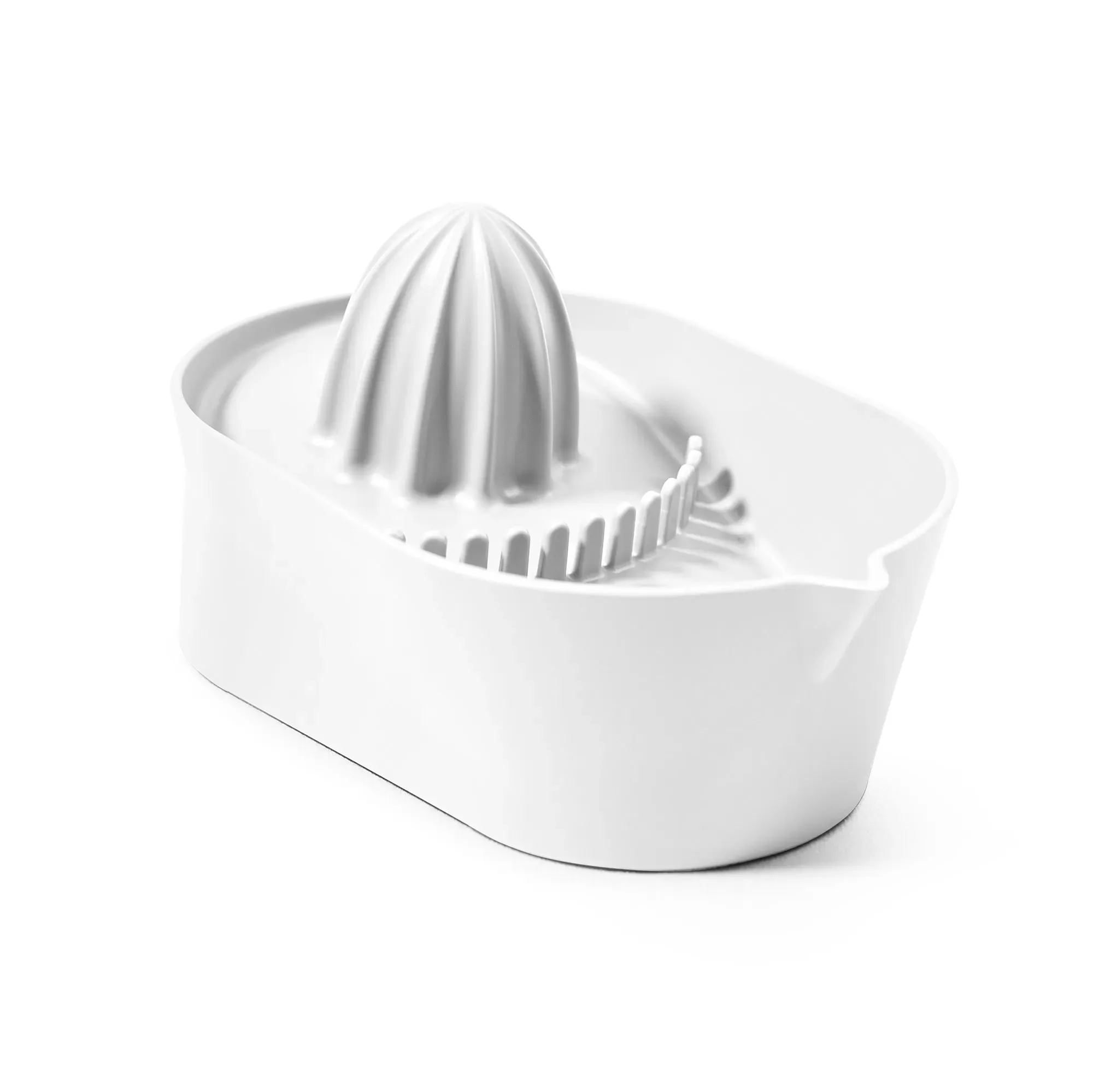 Presse-agrumes en polypropylène blanc