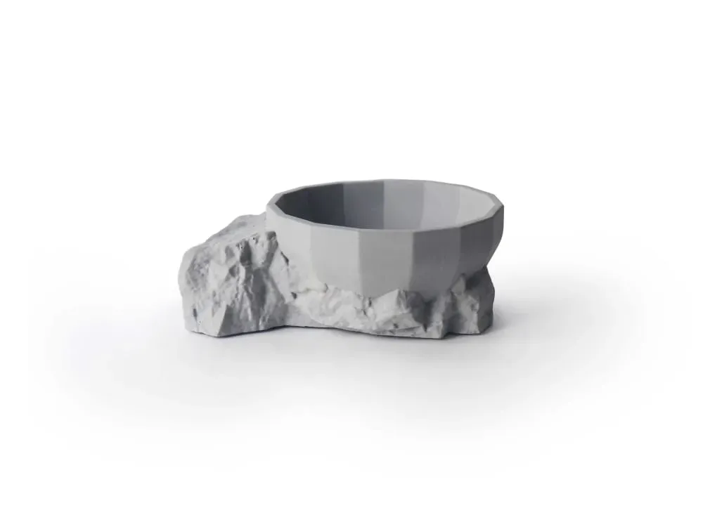 Videpoche en béton naturel