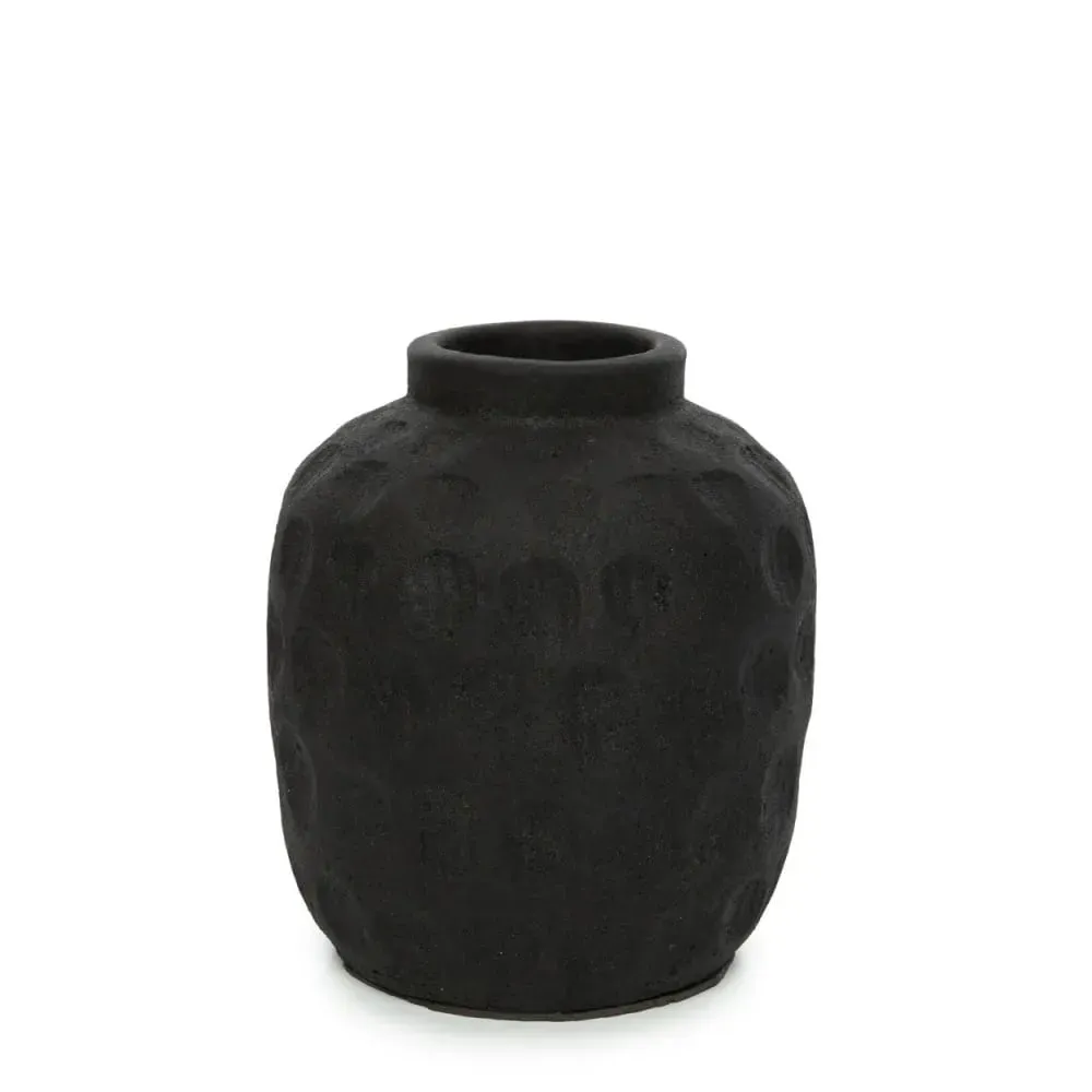 Vase en terre cuite noire h18