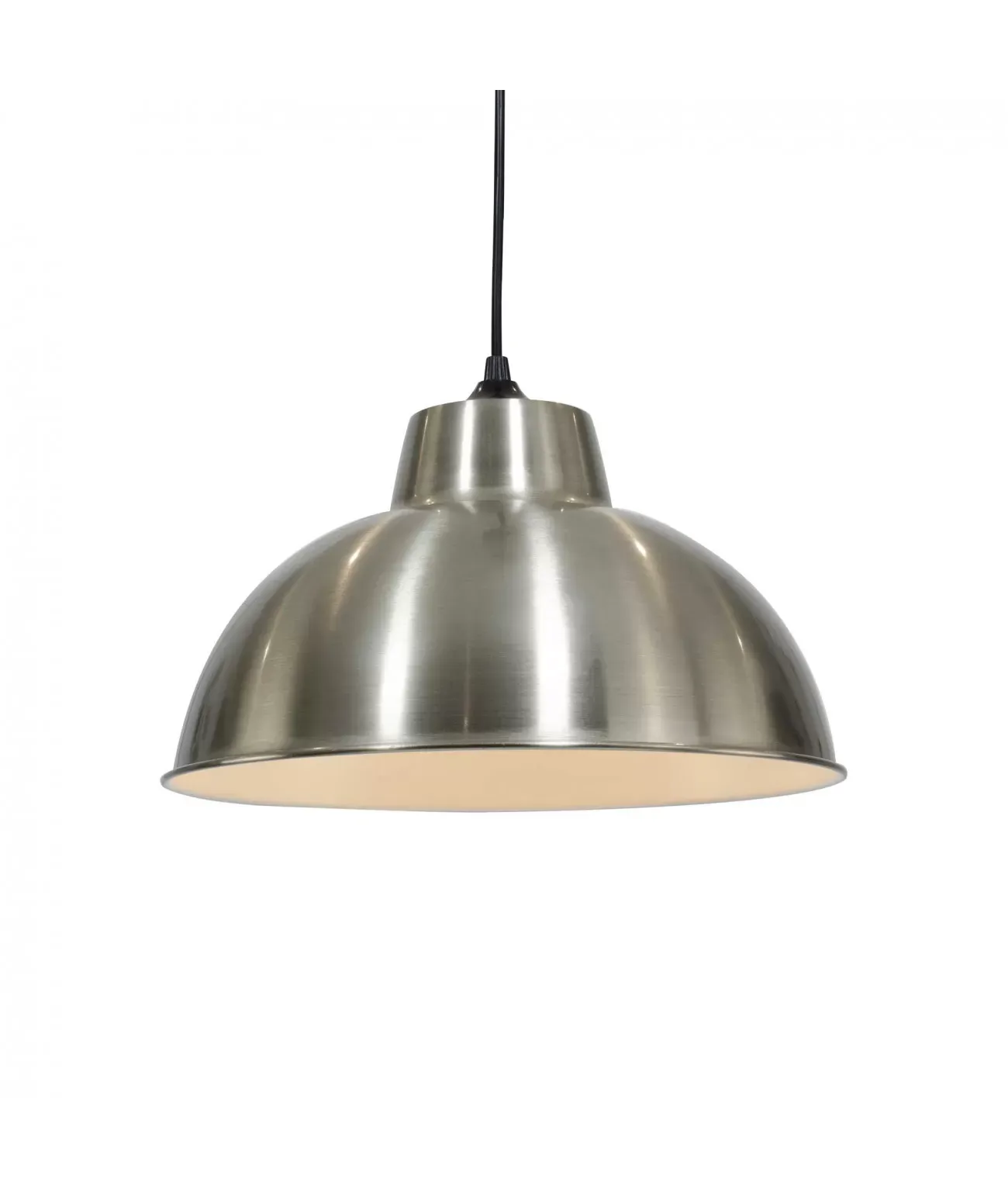 Suspension en métal acier brossé