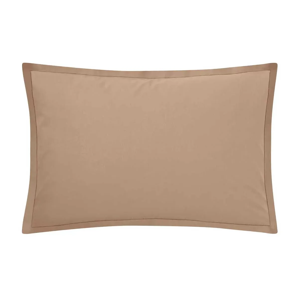 Taie d'oreiller en coton sable 50x70 Made in France