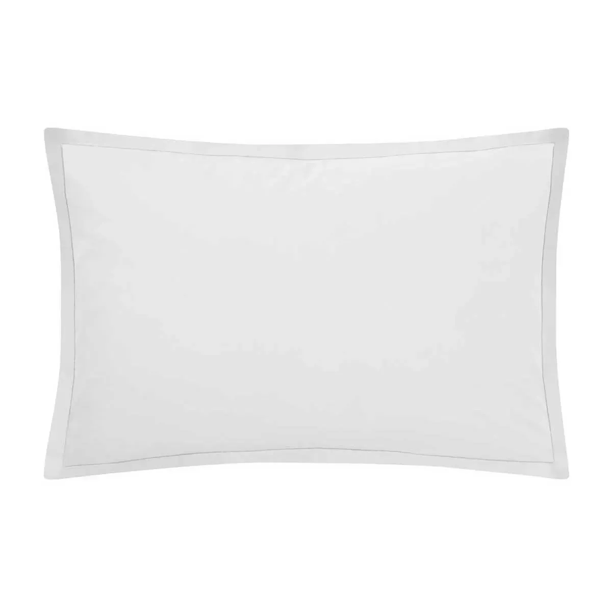 Taie d'oreiller en coton blanc 50x70 Made in France