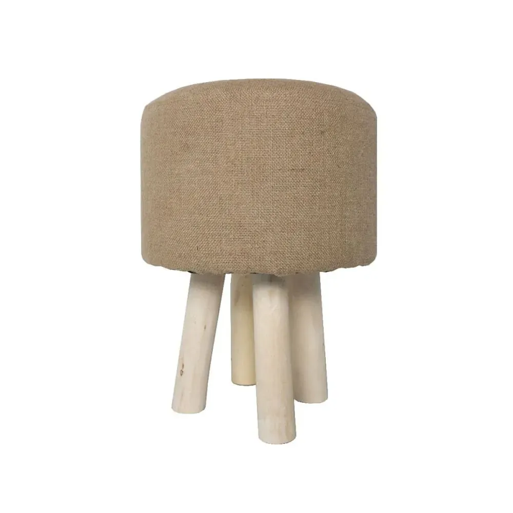 Tabouret bois et jute  TU