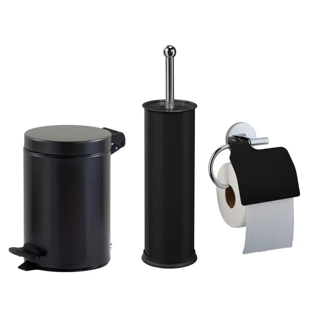 Ensemble toilettes avec poubelle 3L et accessoires