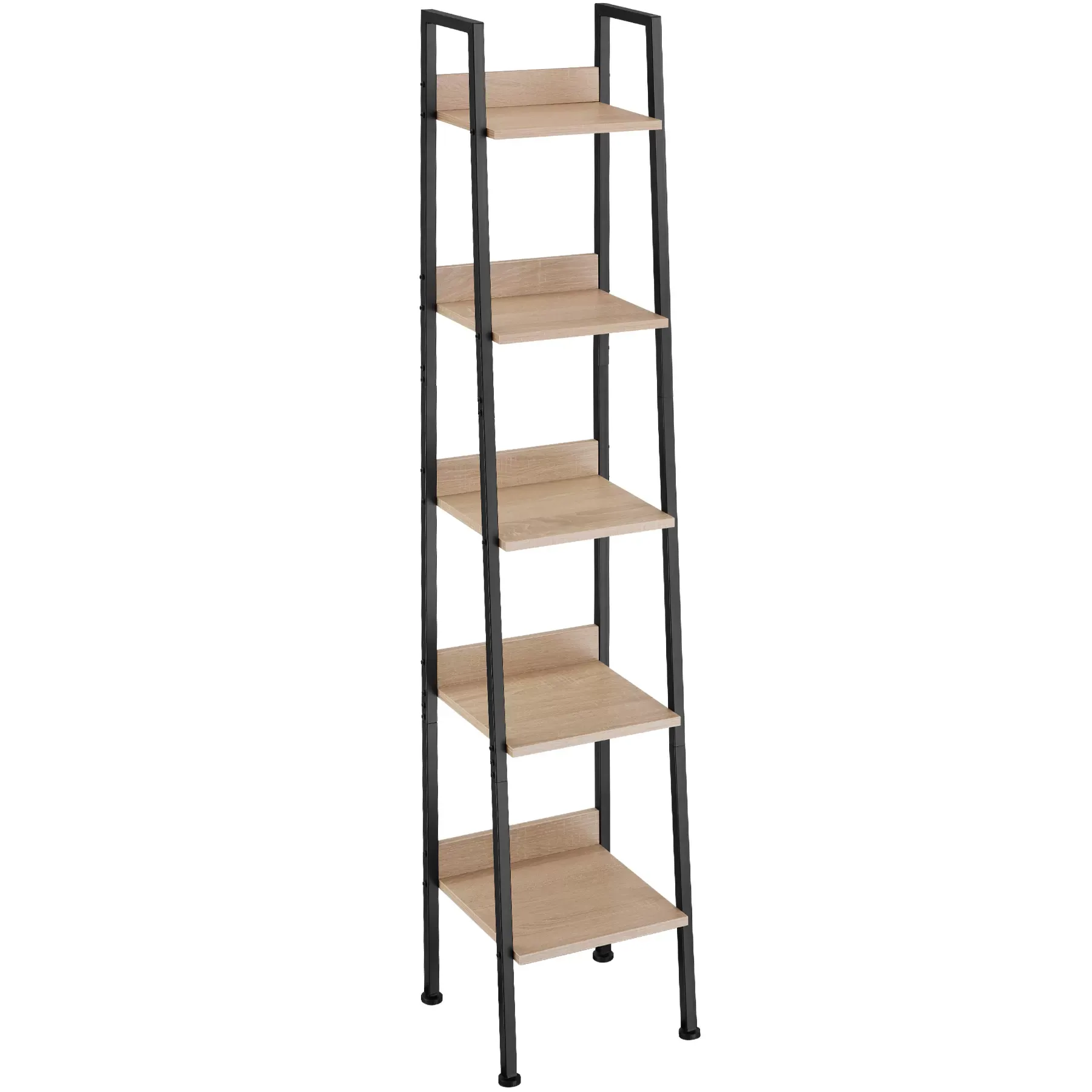 Étagère Style industriel anti-basculement 575x34x138 cm bois clair