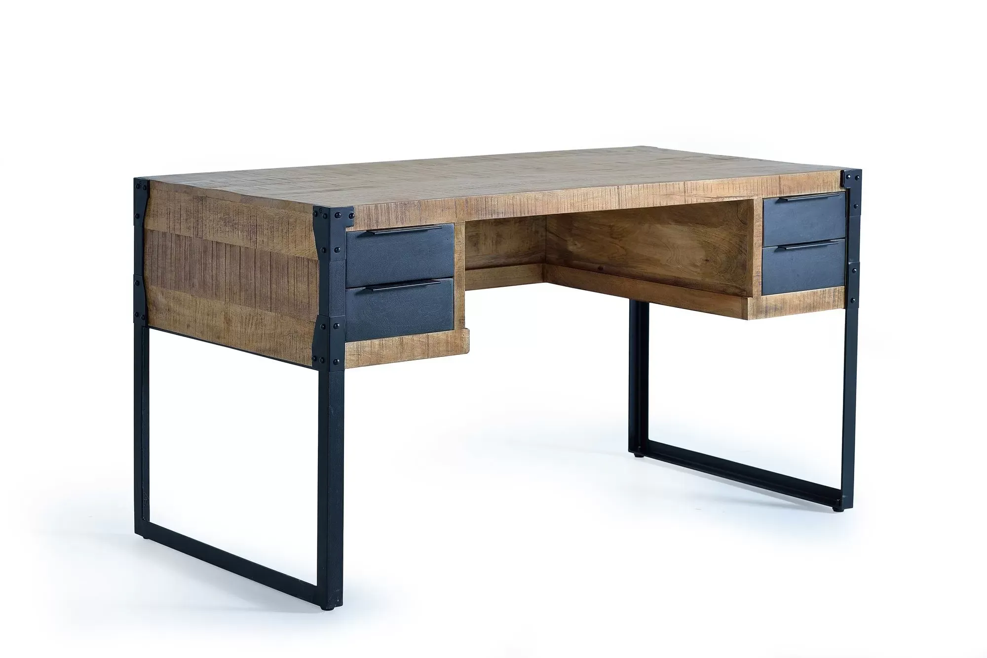 Bureau en bois de manguier et métal