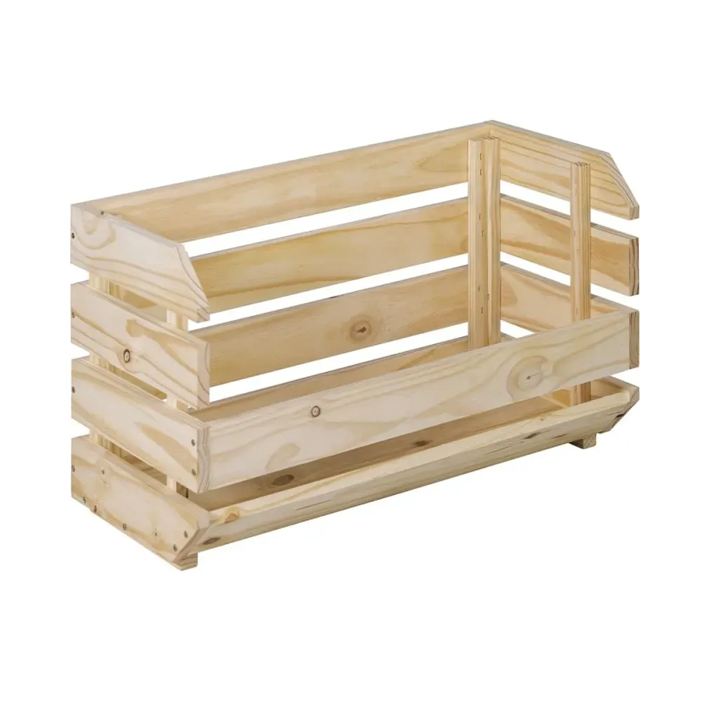 Caisse empilable en pin massif - L60 cm