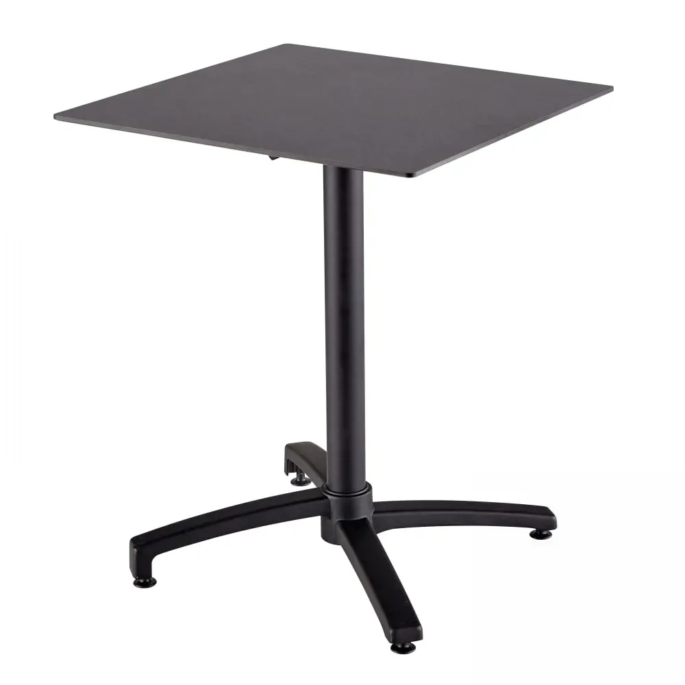 Table de jardin 60 cm inclinable ardoise gris foncé