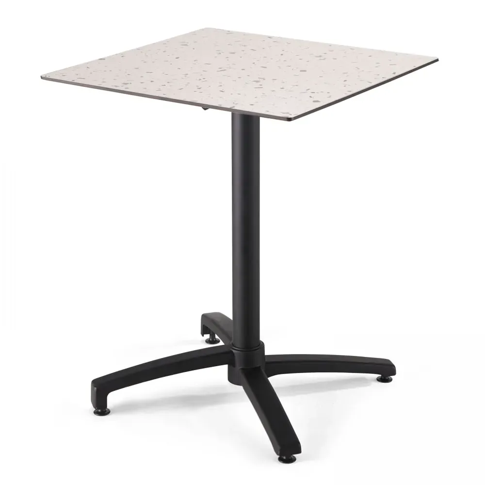 Table de jardin 60 cm inclinable terrazzo