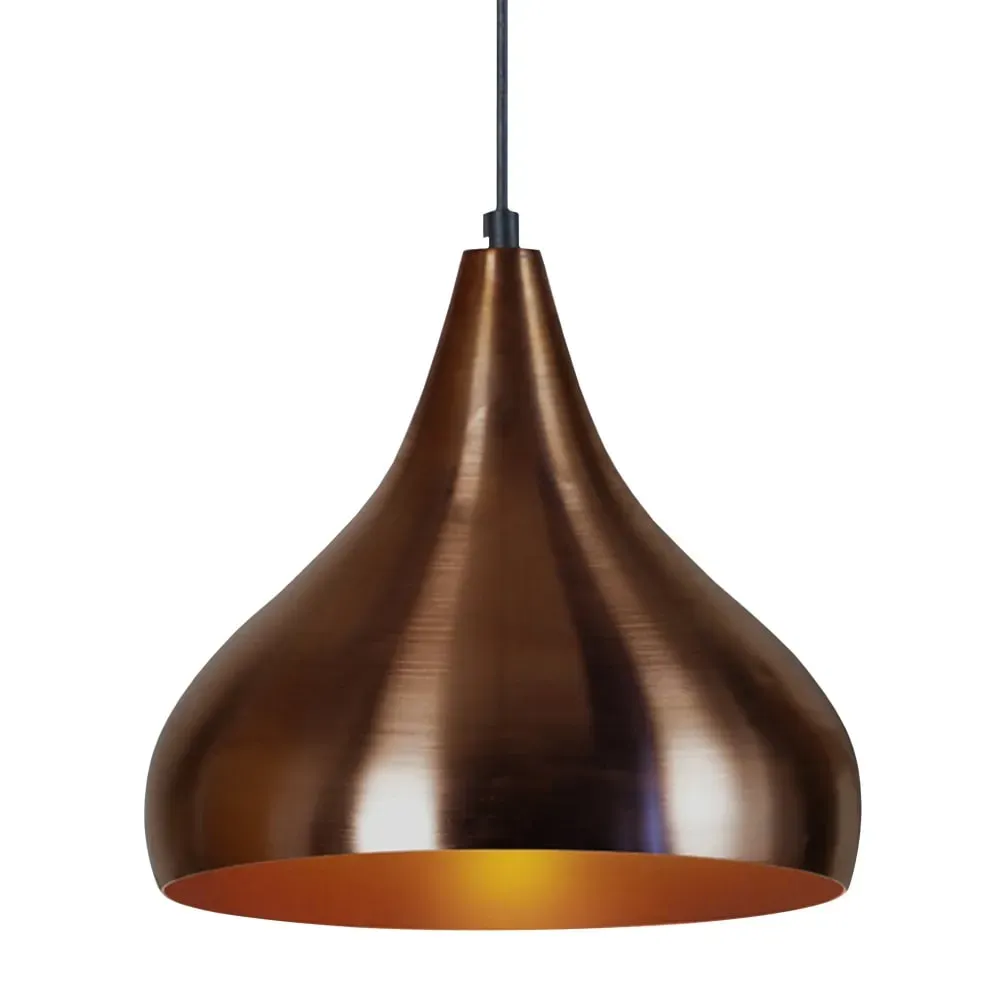 Suspension  métal,Cuivre ,H85xD27xP27cm