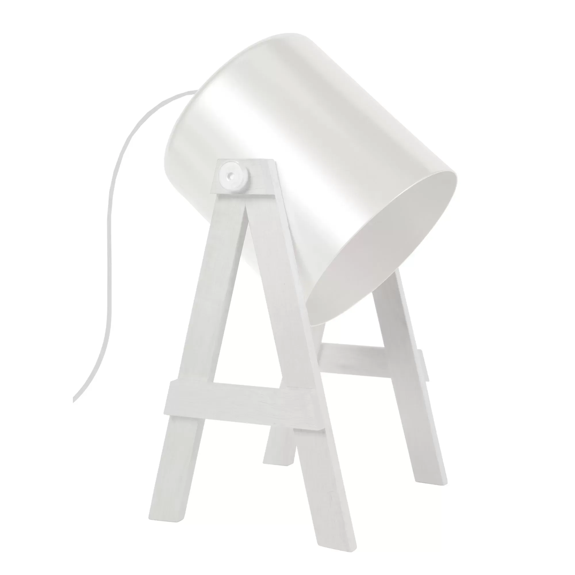 Lampe de bureau bois blanc