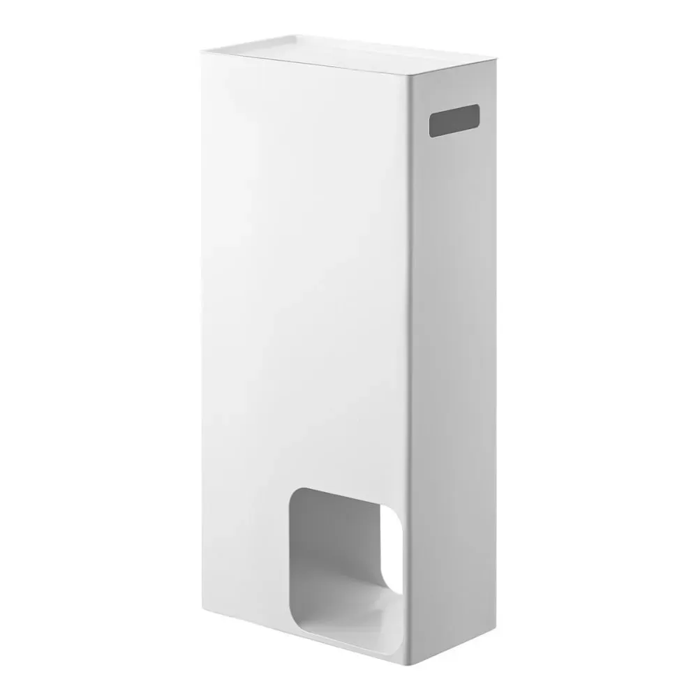 Tour de rangement papier toilette - L23 cm - Blanc
