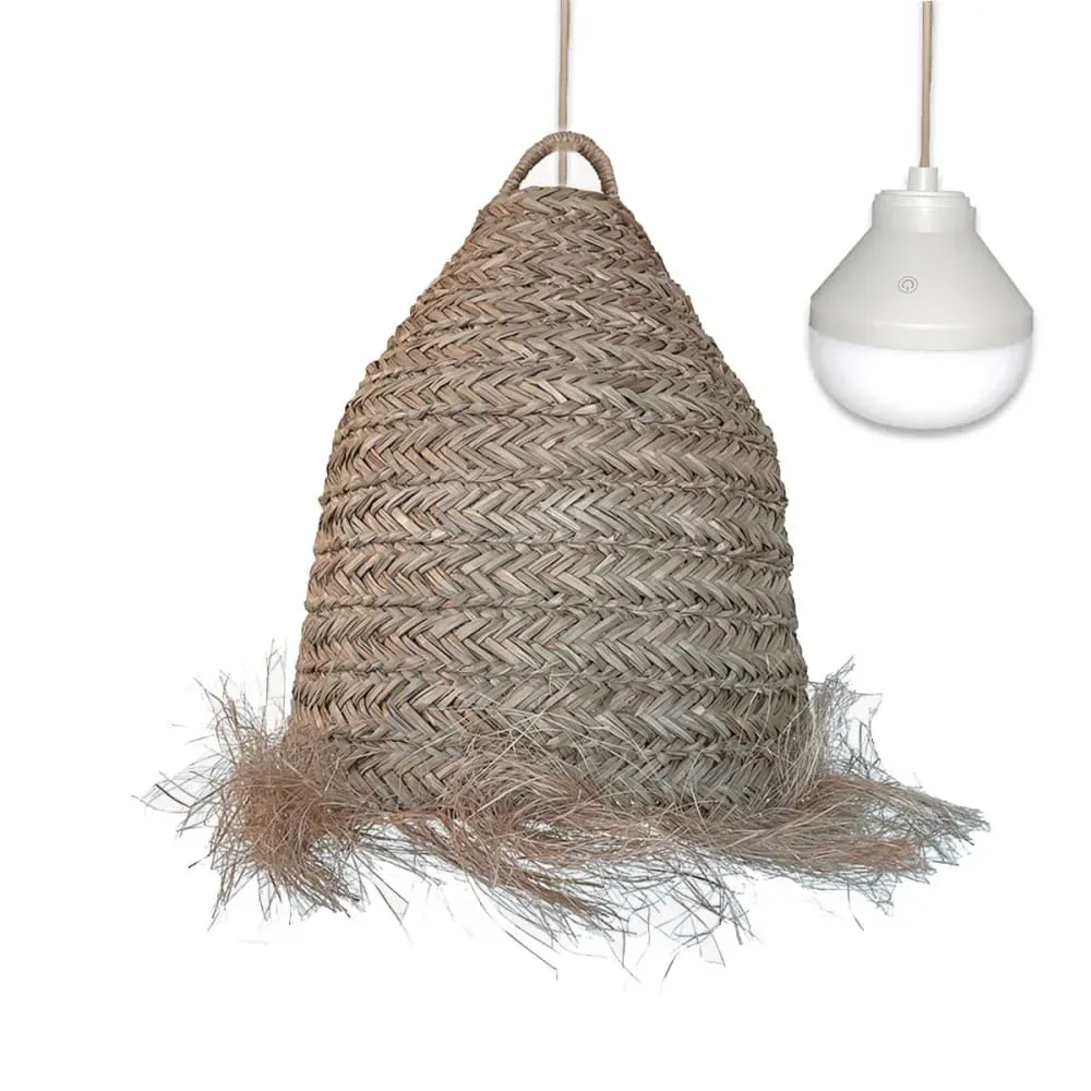 Suspension d'extérieur nomade Jonc de mer Beige H47CM