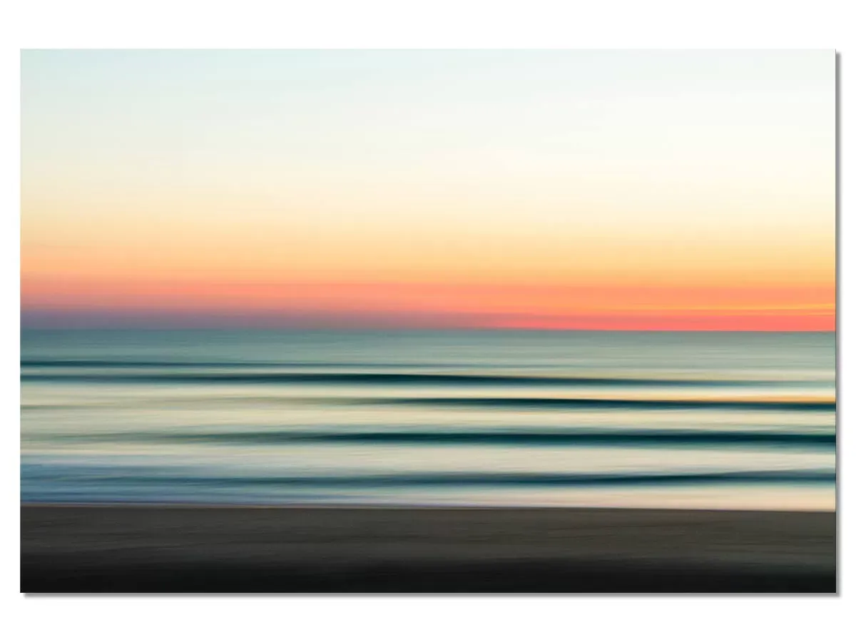 Tableau contemporain sunset lines toile imprimée 120x80 cm