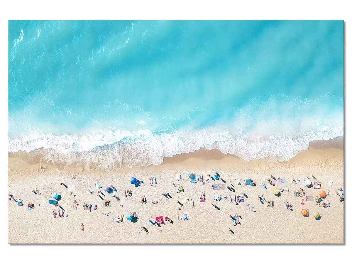 Tableau plage beach lovers for ever imprimé sur toile 90x60 cm