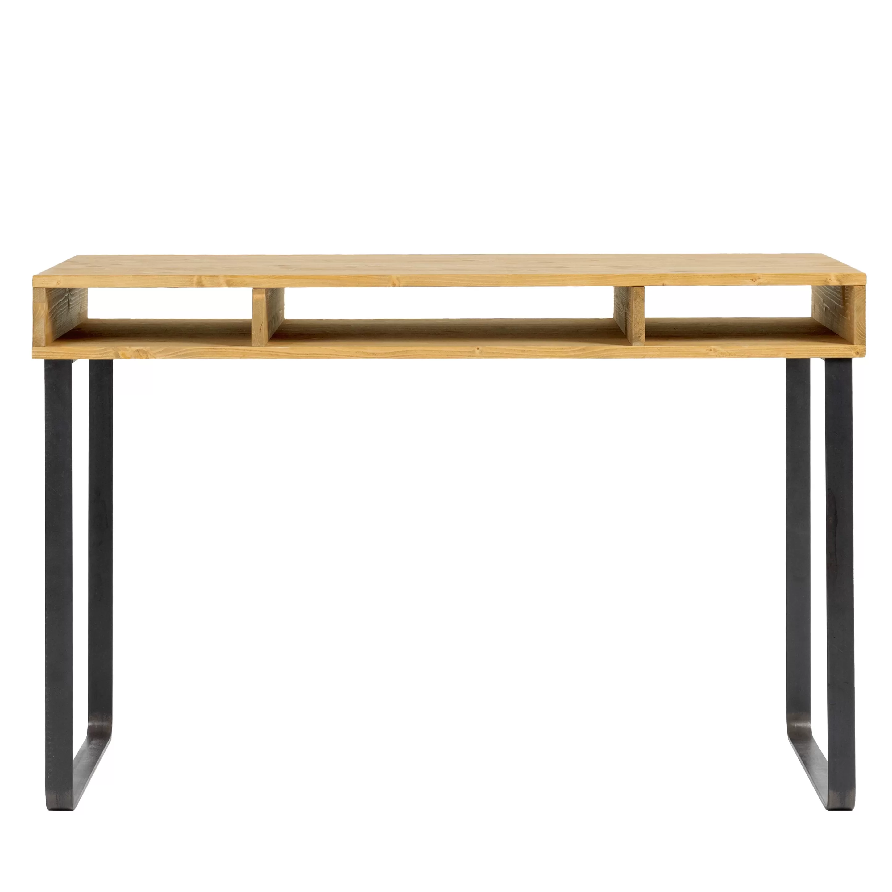 Bureau en bois avec tiroirs naturel