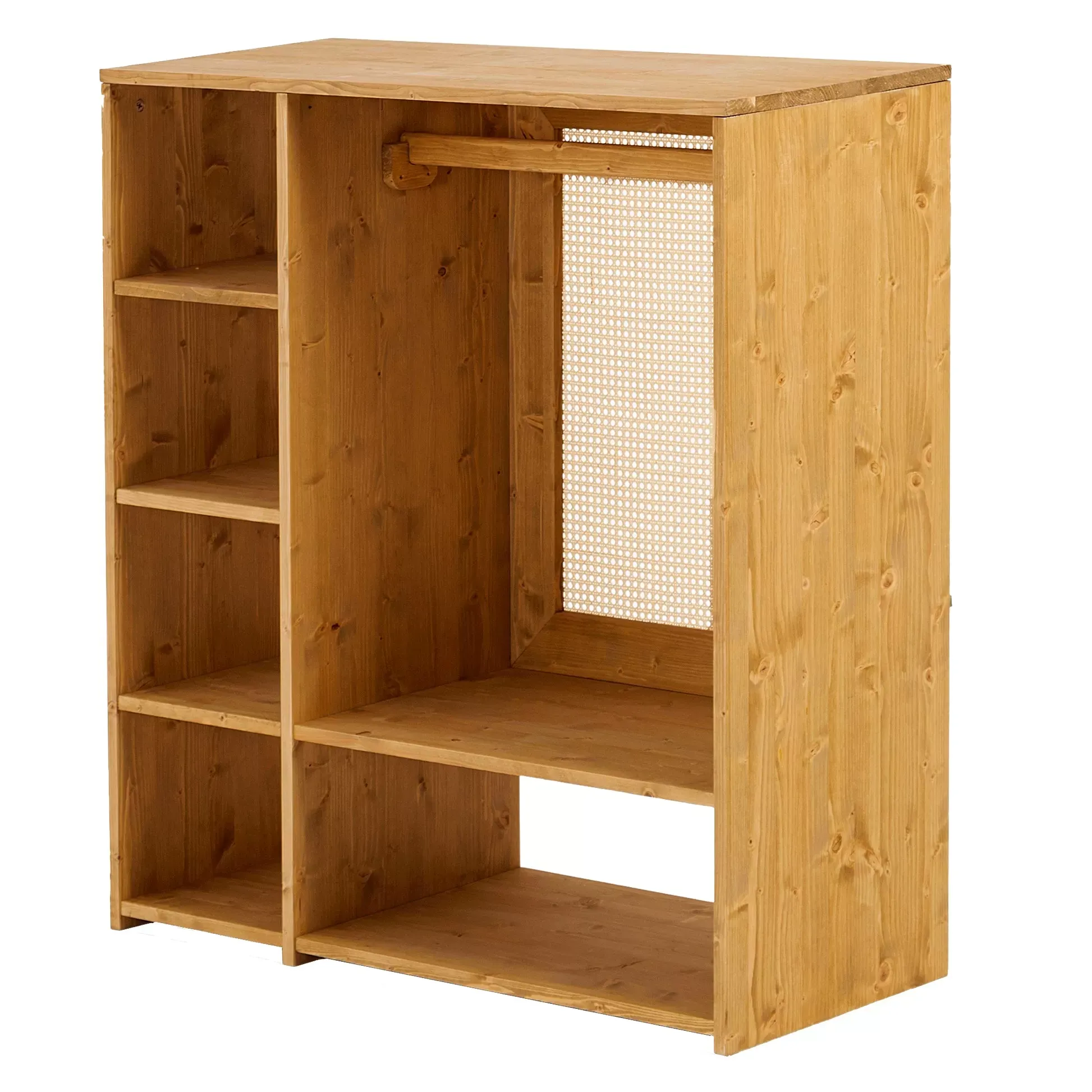 Armoire Montessori en bois de couleur marron clair