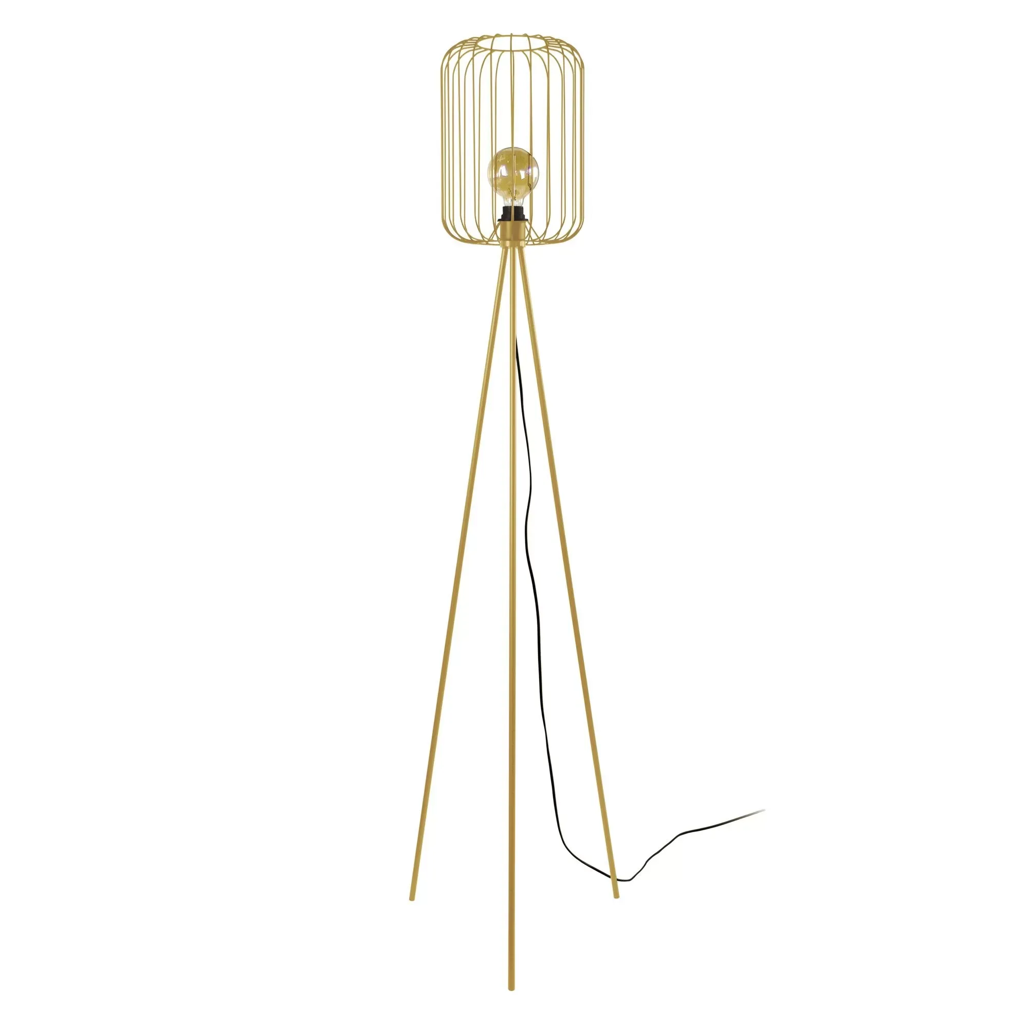 Lampadaire  métal,Doré ,H157xD 50xP50cm