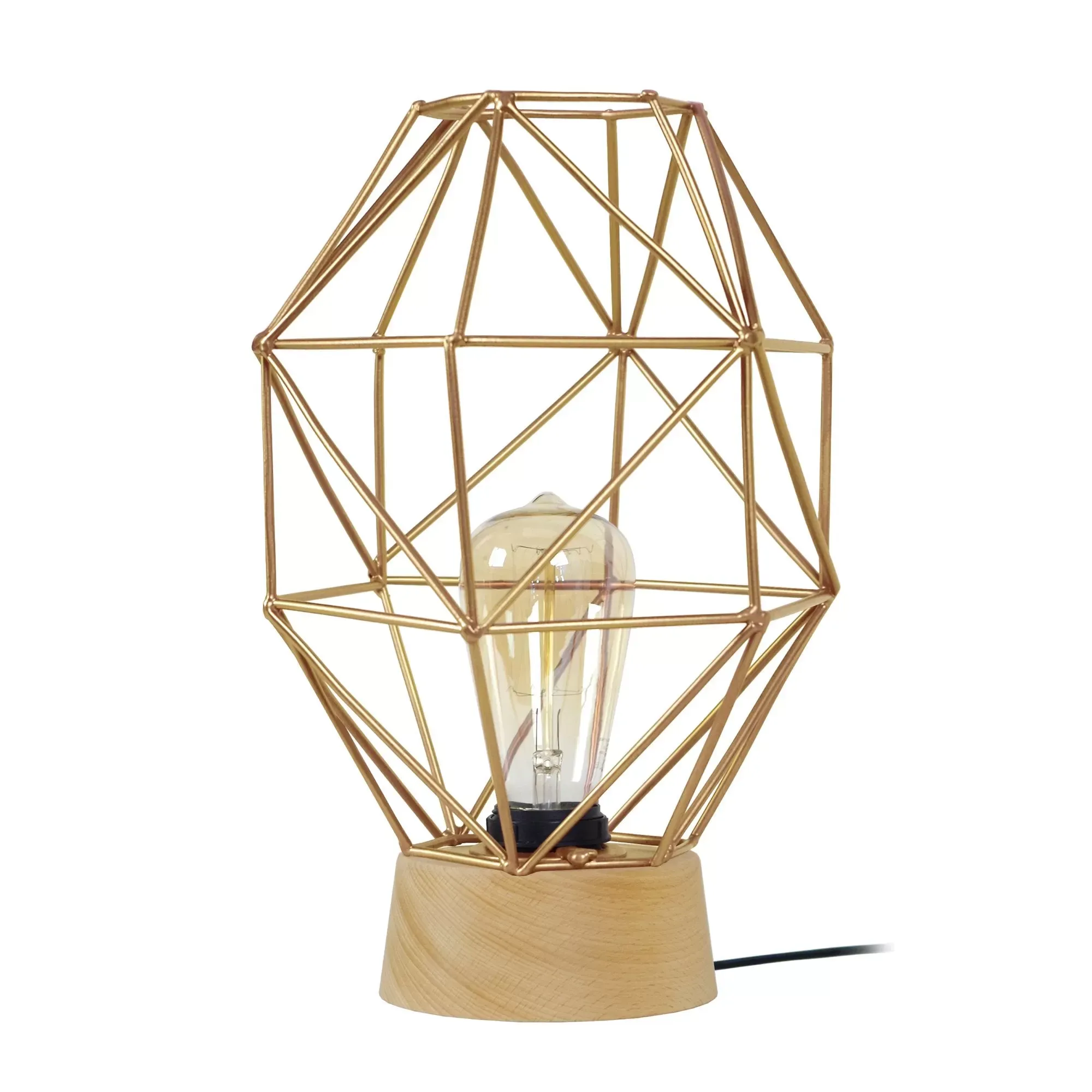 Lampes à poser  bois,naturel,H32xD21xP21 cm