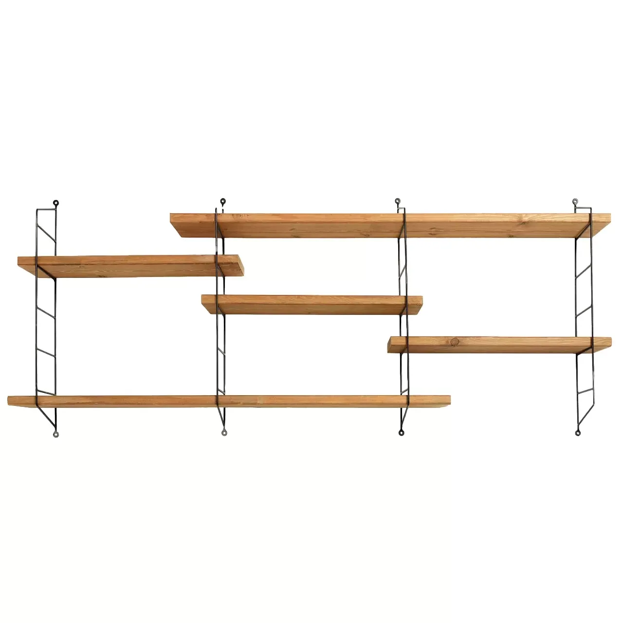 Etagère en bois de couleur marron clair