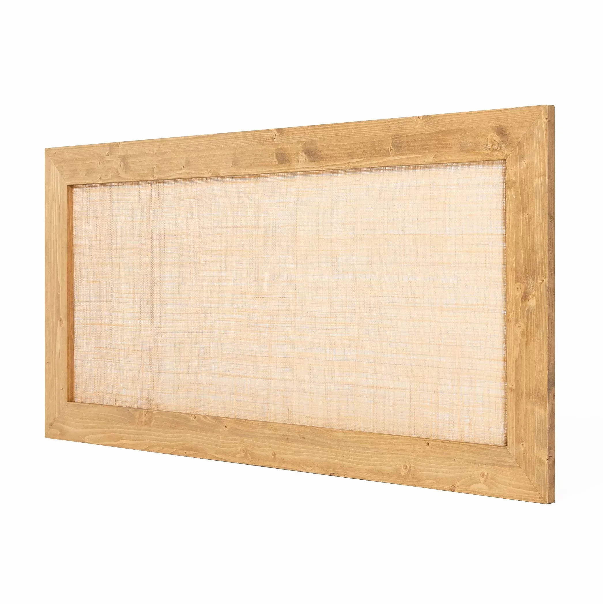 Tête de lit en bois de couleur naturel pour lit 135 cm