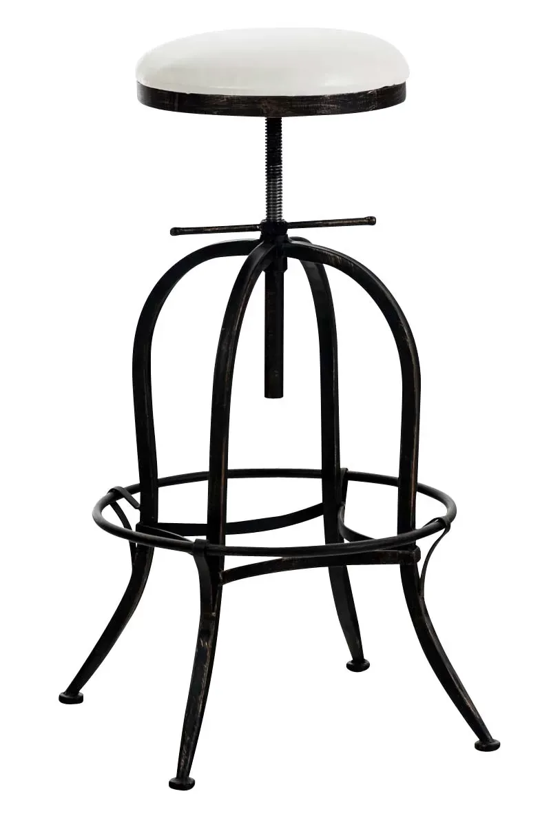 Tabouret de bar industriel réglable en métal Bronze