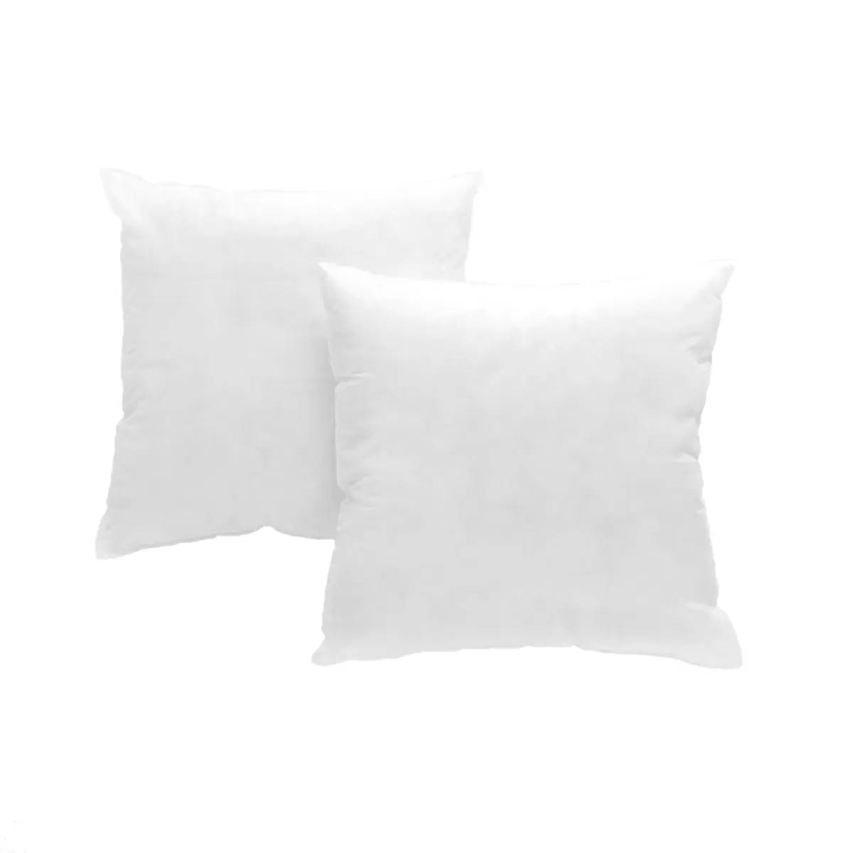 Lot de 2 oreillers 50x50 cm blanc
