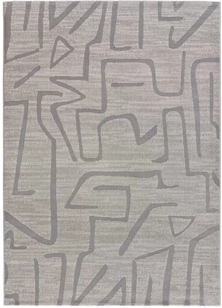 Tapis abstrait gris 200x300 cm