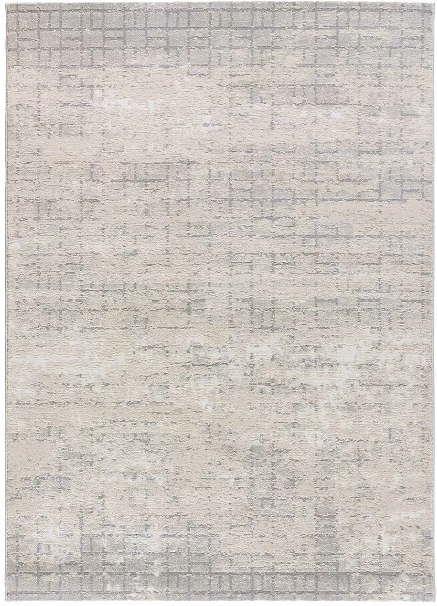 Tapis abstrait crème/gris 160x230 cm