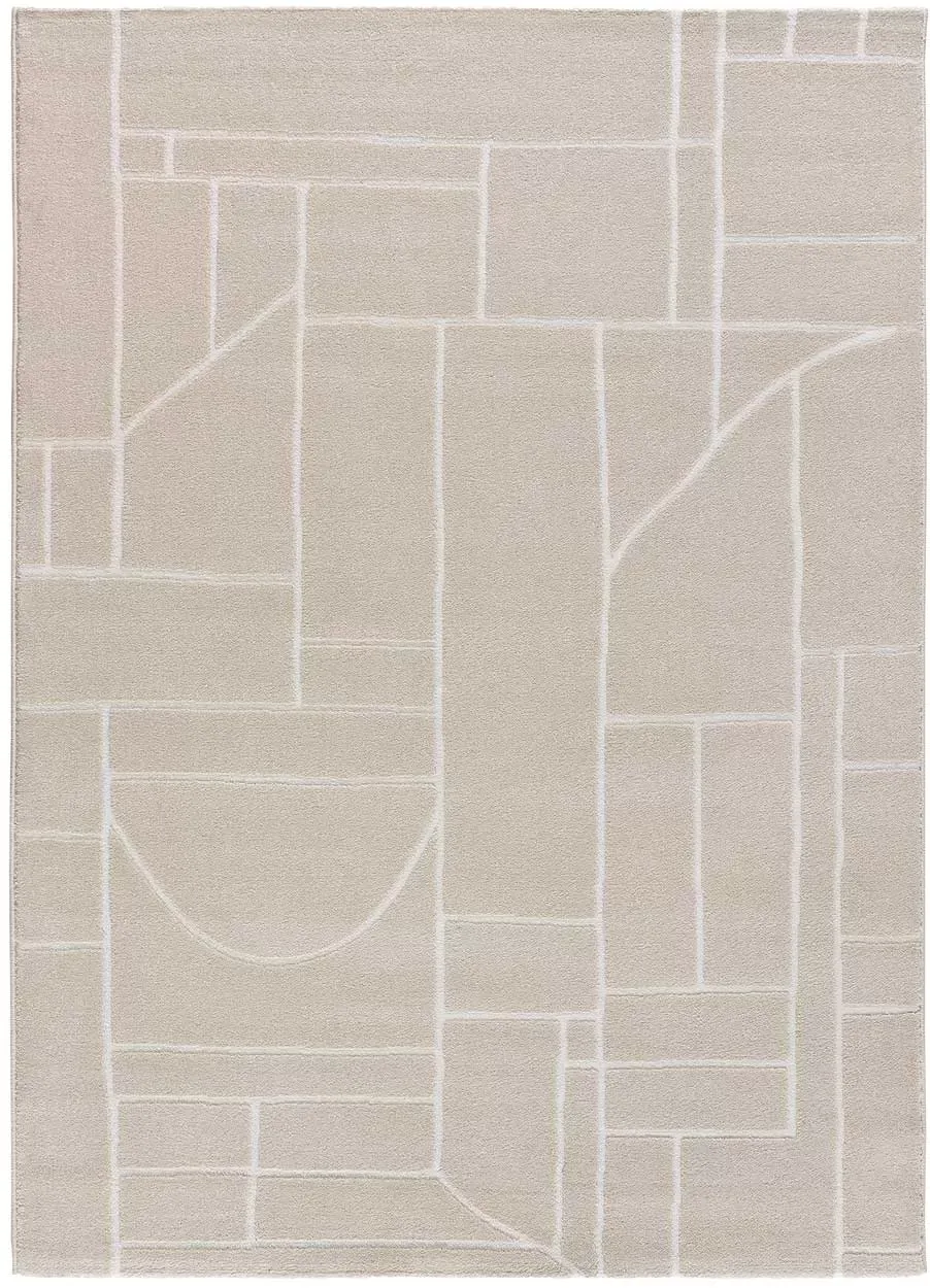 Tapis abstrait crème 160x230 cm