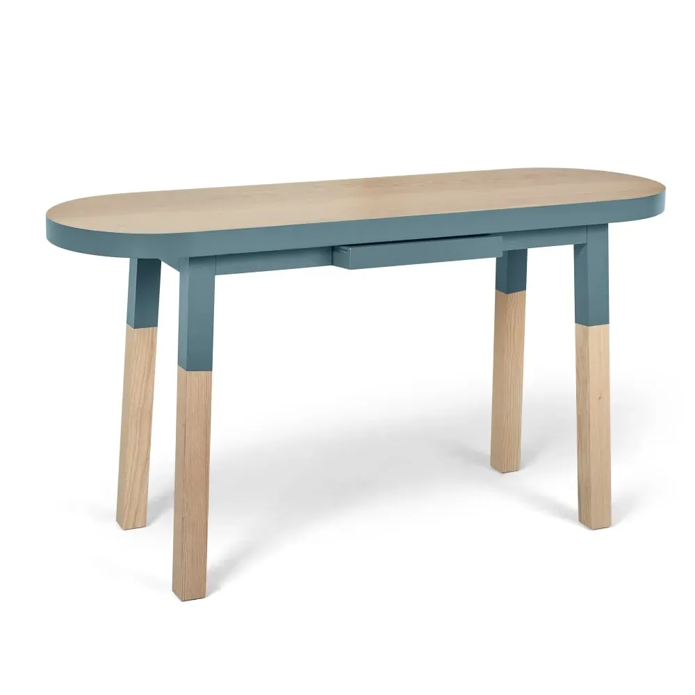 Bureau Console 140 cm, 100% frêne massif