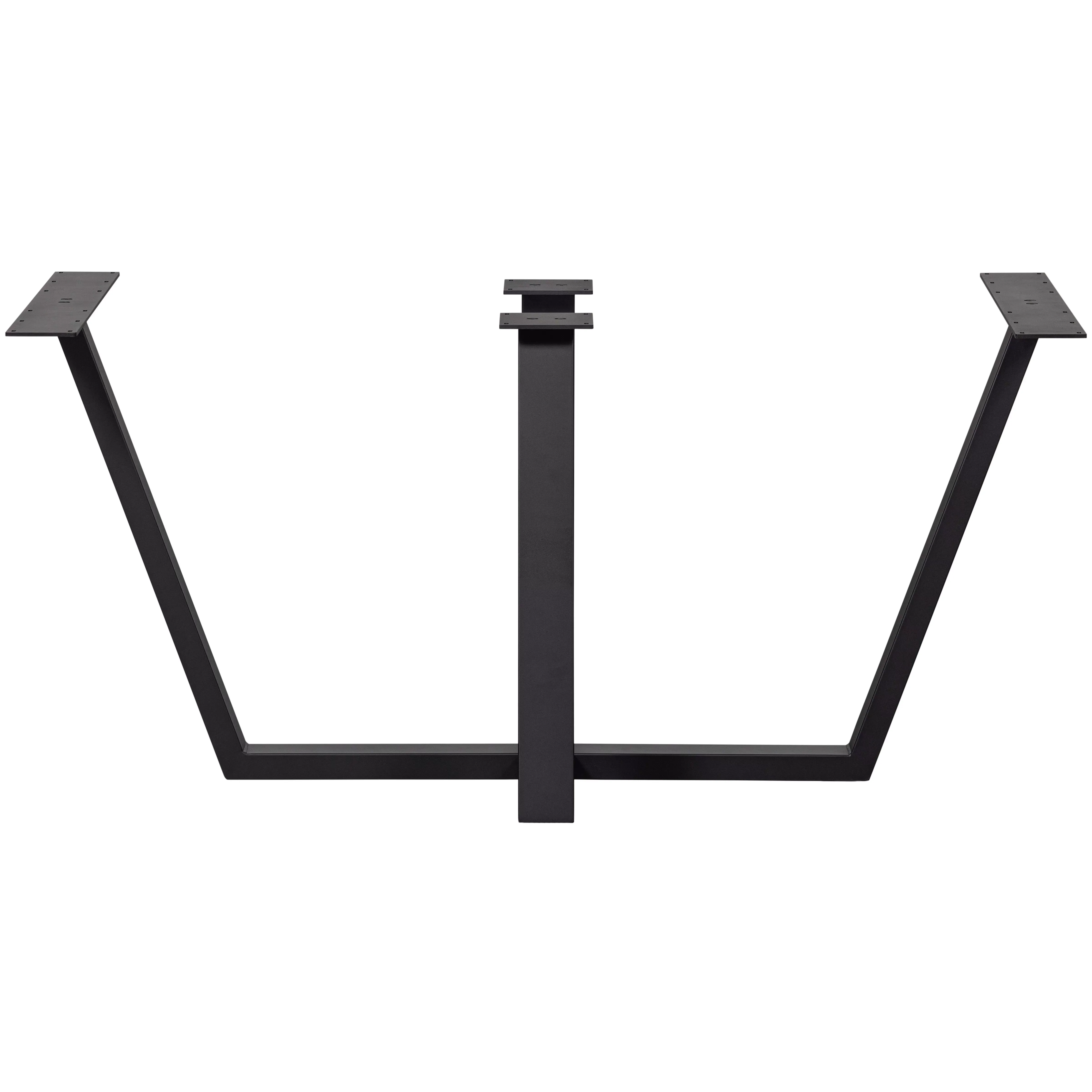 Pied de table Drenthe en métal noir