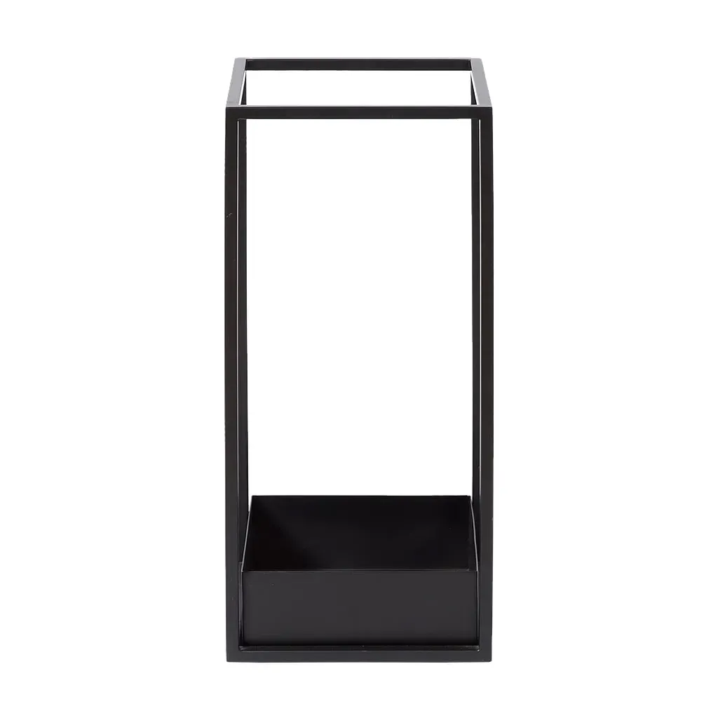 Support parapluie rectangulaire en hauteur noire de 55 cm