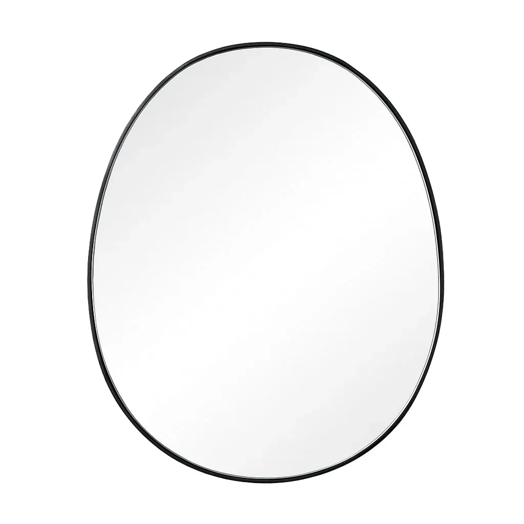 Miroir métallique en noir et autour de l'industrie