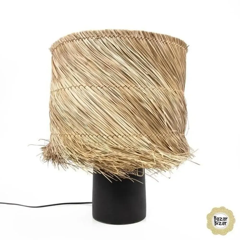 Lampe à poser sisal h55cm beige