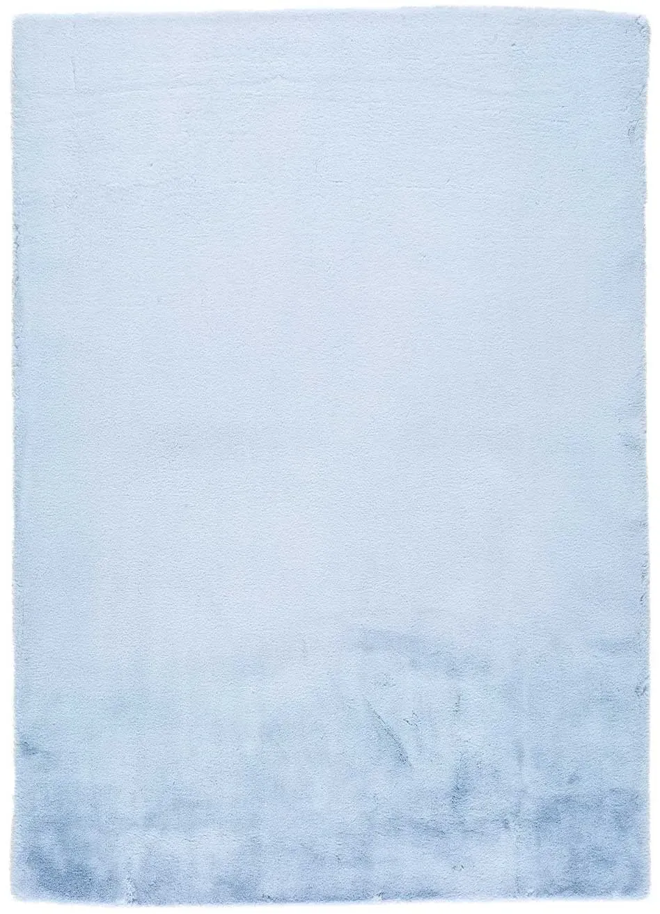 Tapis lavable shaggy bleu ciel 120x180 cm