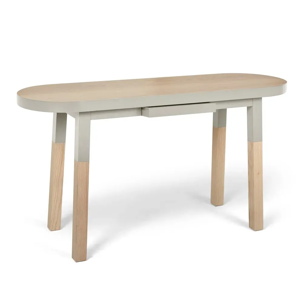 Bureau Console 140 cm, 100% frêne massif