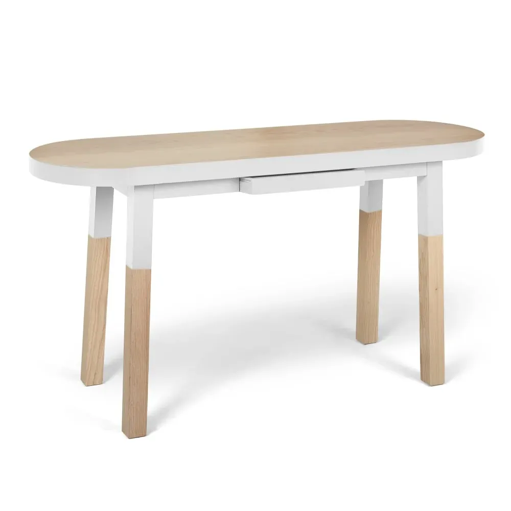 Bureau Console 140 cm, 100% frêne massif