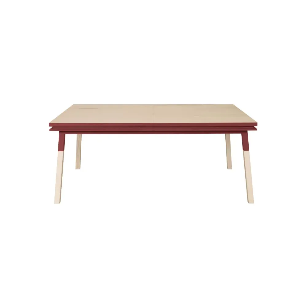 Table repas rectangulaire 140x90 cm sans rallonge, 100% frêne massif