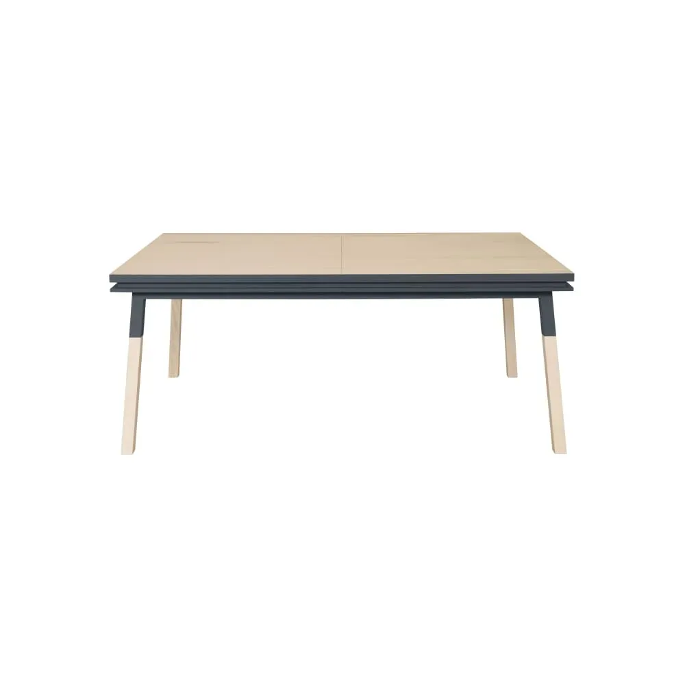 Table repas rectangulaire 140x90 cm sans rallonge, 100% frêne massif