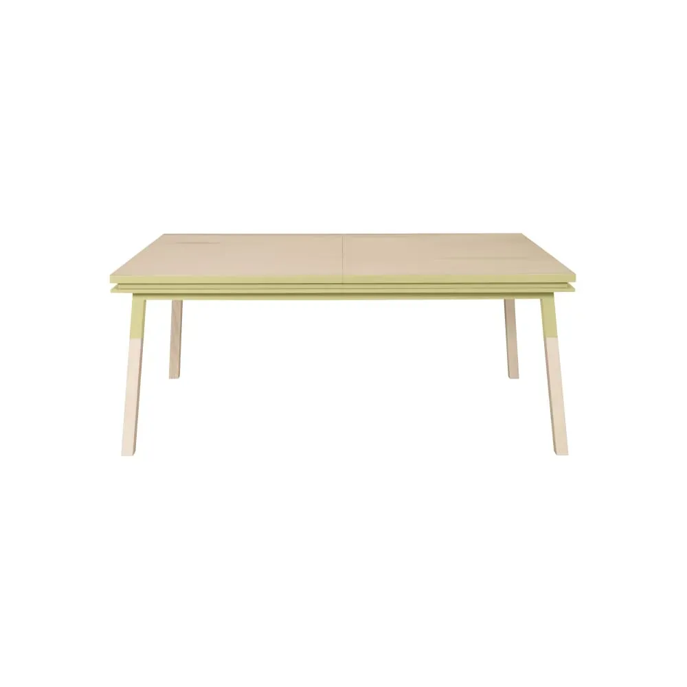 Table repas rectangulaire 140x90 cm sans rallonge, 100% frêne massif