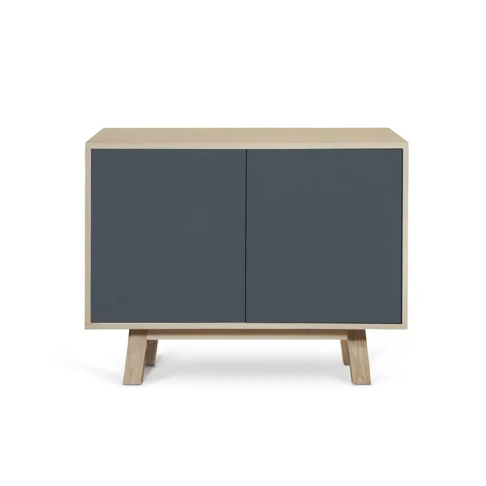 Buffet bas 2 portes 100 cm, en frêne